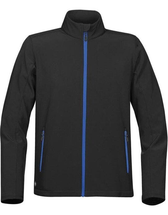 Stormtech KSB-1 Mens Orbiter Softshell - Black/ Azure Blue