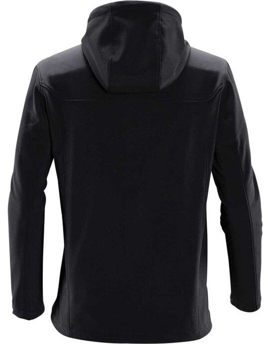 Stormtech KSH-1 Men's Orbiter Softshell Hoody - Black/Dolphin