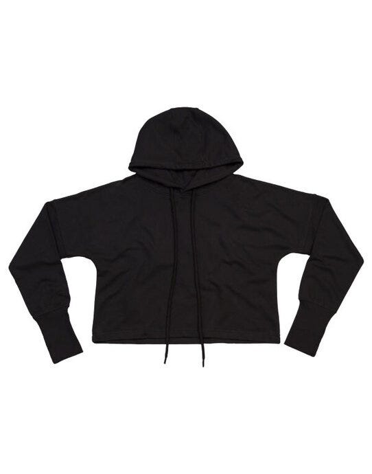 Mantis M140 Womens Cropped Hoodie - Black