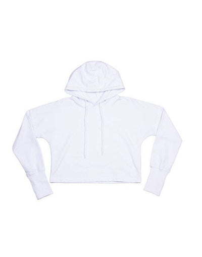 Mantis M140 Womens Cropped Hoodie - White