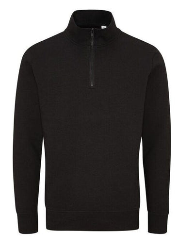 Mantis M197 Unisex Organic 1/4 Zip Sweat - Black