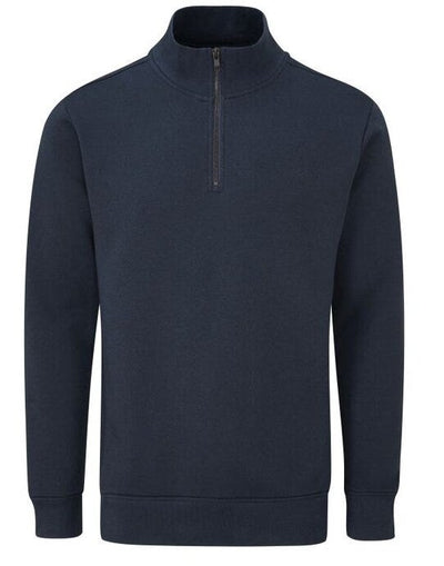Mantis M197 Unisex Organic 1/4 Zip Sweat - Navy
