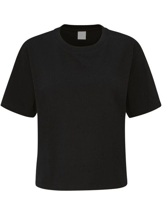 Mantis M198 Womens Organic Cropped T - Black