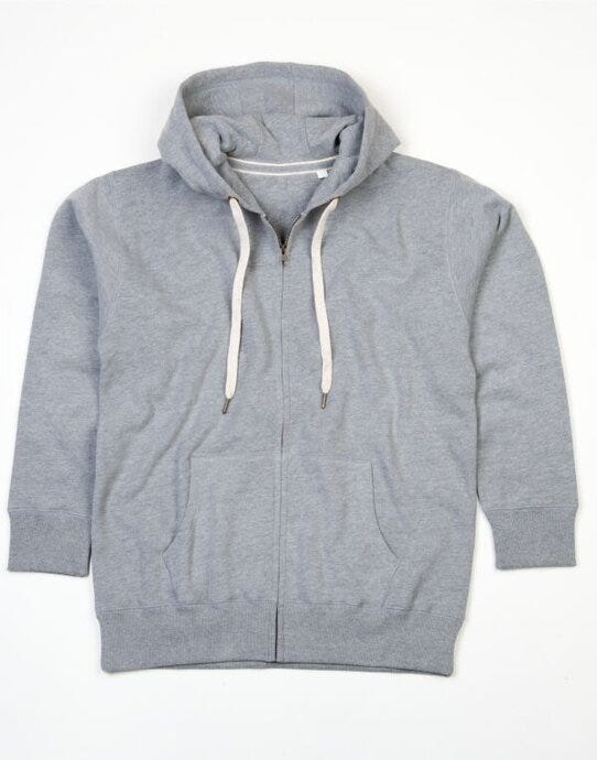 Mantis M83 Mens Superstar Zip Hoodie - Heather Grey Melange