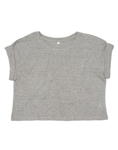 Mantis M96 Womens Crop Top T - Heather Grey Melange