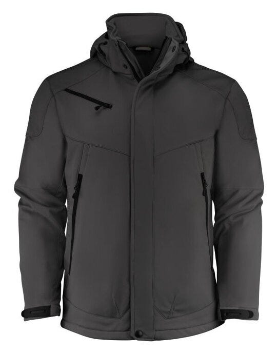 Printer Essentials PE2261035 Men Skeleton Softshel - Black