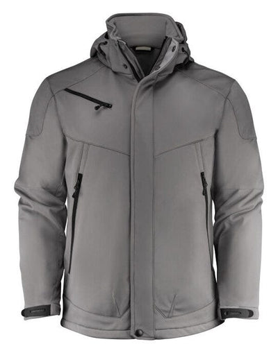 Printer Essentials PE2261035 Men Skeleton Softshel - Steel Grey
