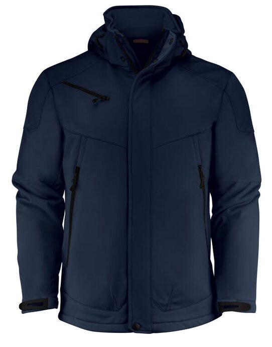 Printer Essentials PE2261035 Men Skeleton Softshel - Dark Navy