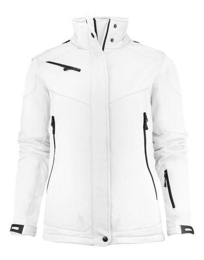 Printer Essentials PE2261041 Printer Ladies Skeleton Softshell Jacket - White