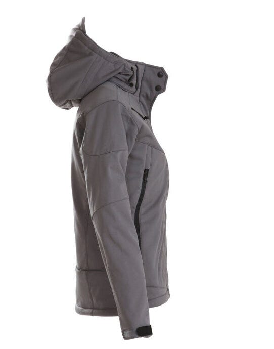 Printer Essentials PE2261041 Printer Ladies Skeleton Softshell Jacket - Steel Grey