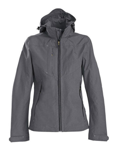 Printer Essentials PE2261043 Printer Ladies Flat Track Jacket - Steel Grey