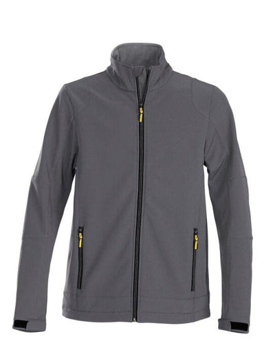 Printer Essentials PE2261044 Printer Mens Trial Softshell Jacket - Steel Grey