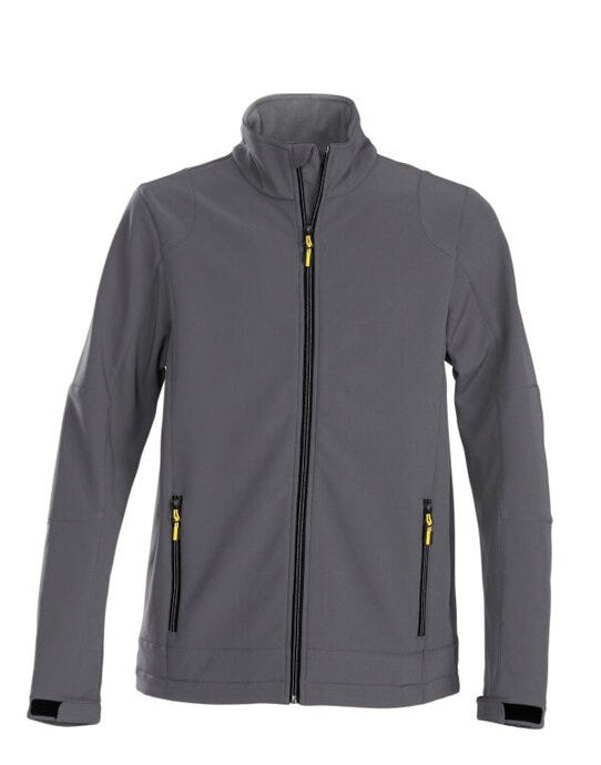 Printer Essentials PE2261044 Printer Mens Trial Softshell Jacket - Steel Grey