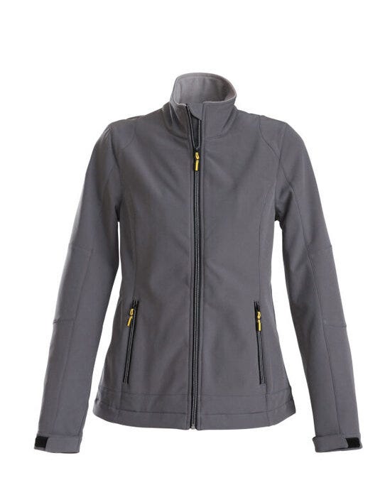 Printer Essentials PE2261045 Printer Ladies Trial Softshell Jacket - Steel Grey