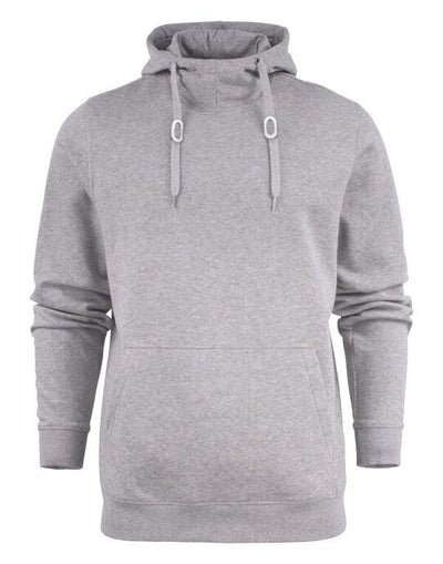 Printer Essentials PE2262049 Printer Mens Fastpitch Hooded Sweater - Grey Melange