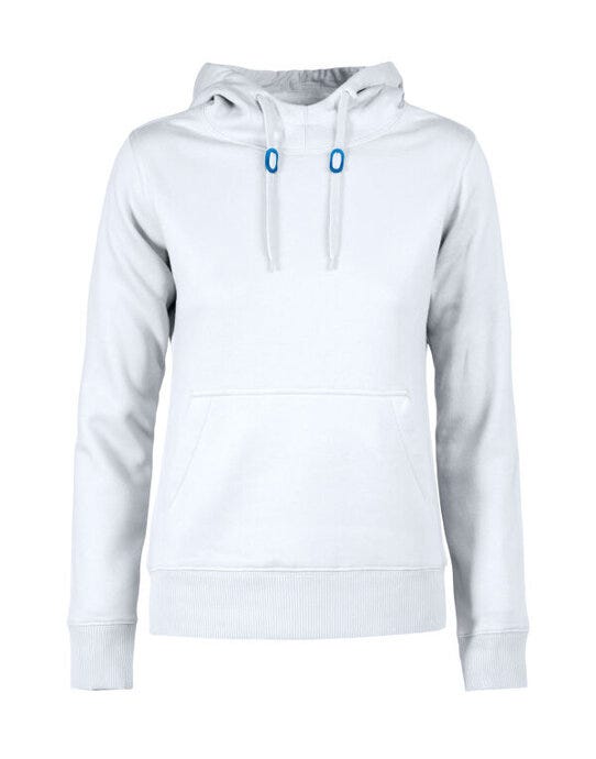 Printer Essentials PE2262050 Printer Ladies Fastpitch Hooded Sweater - White