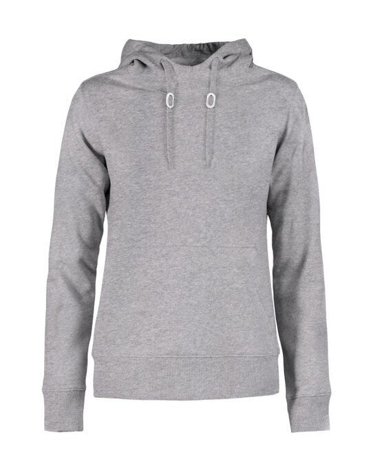 Printer Essentials PE2262050 Printer Ladies Fastpitch Hooded Sweater - Grey Melange