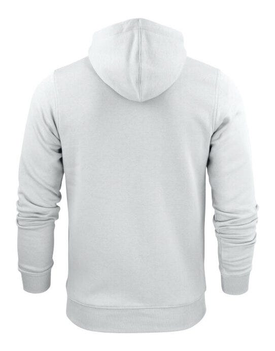 Printer Essentials PE2262051 Printer Mens Overhead Full Zip Hoodie - White