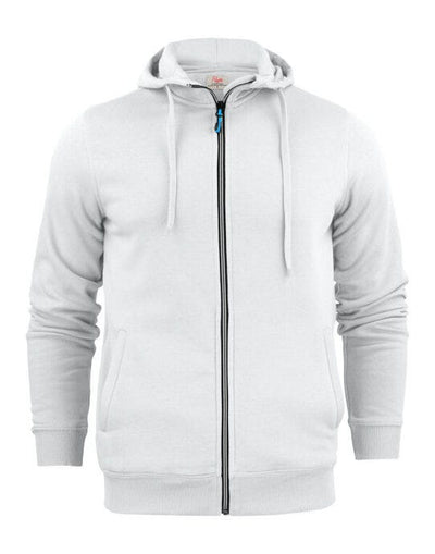 Printer Essentials PE2262051 Printer Mens Overhead Full Zip Hoodie - White