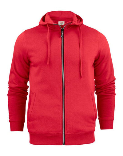 Printer Essentials PE2262051 Printer Mens Overhead Full Zip Hoodie - Red