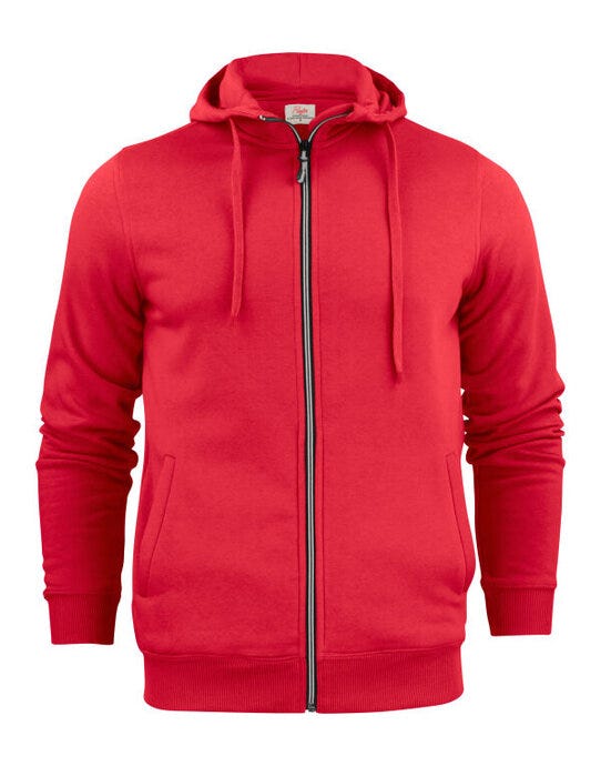 Printer Essentials PE2262051 Printer Mens Overhead Full Zip Hoodie - Red