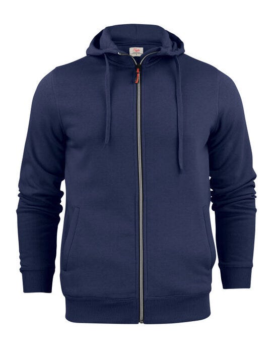 Printer Essentials PE2262051 Printer Mens Overhead Full Zip Hoodie - Navy