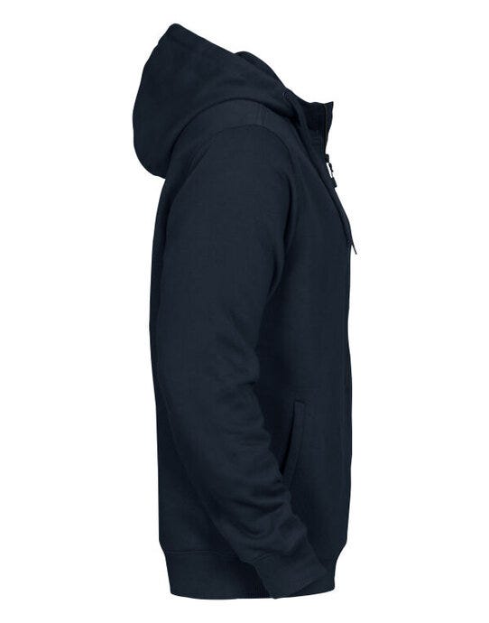 Printer Essentials PE2262051 Printer Mens Overhead Full Zip Hoodie - Dark Navy