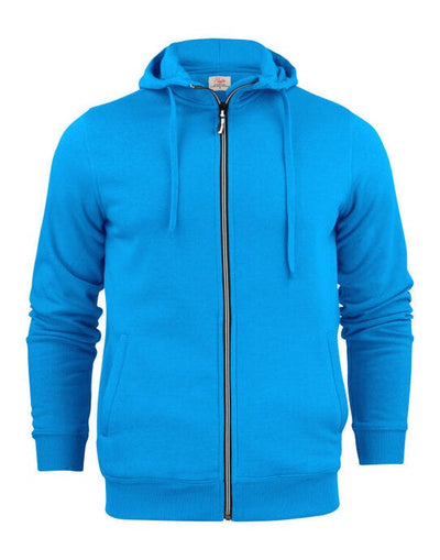 Printer Essentials PE2262051 Printer Mens Overhead Full Zip Hoodie - Ocean Blue