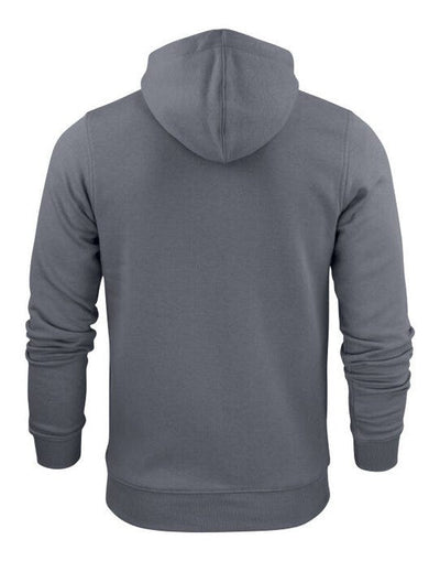 Printer Essentials PE2262051 Printer Mens Overhead Full Zip Hoodie - Steel Grey