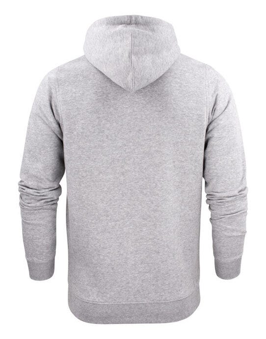 Printer Essentials PE2262051 Printer Mens Overhead Full Zip Hoodie - Grey Melange