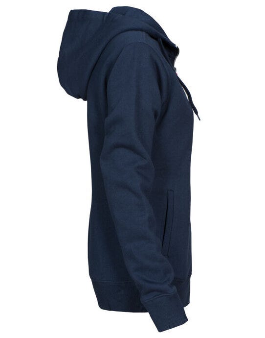 Printer Essentials PE2262052 Printer Ladies Overhead Full Zip Hoody - Navy