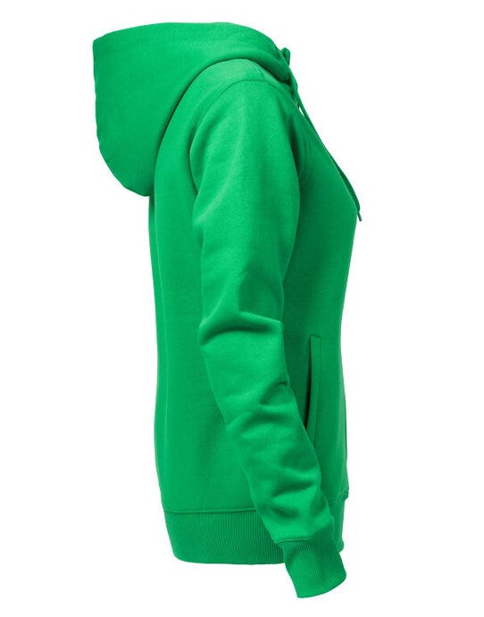 Printer Essentials PE2262052 Printer Ladies Overhead Full Zip Hoody - Fresh Green