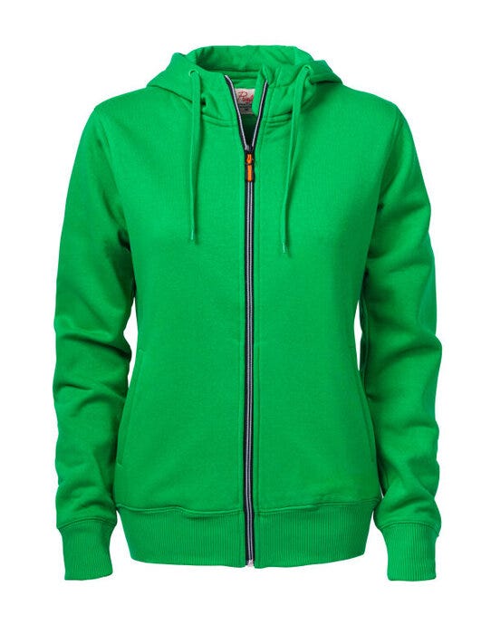 Printer Essentials PE2262052 Printer Ladies Overhead Full Zip Hoody - Fresh Green