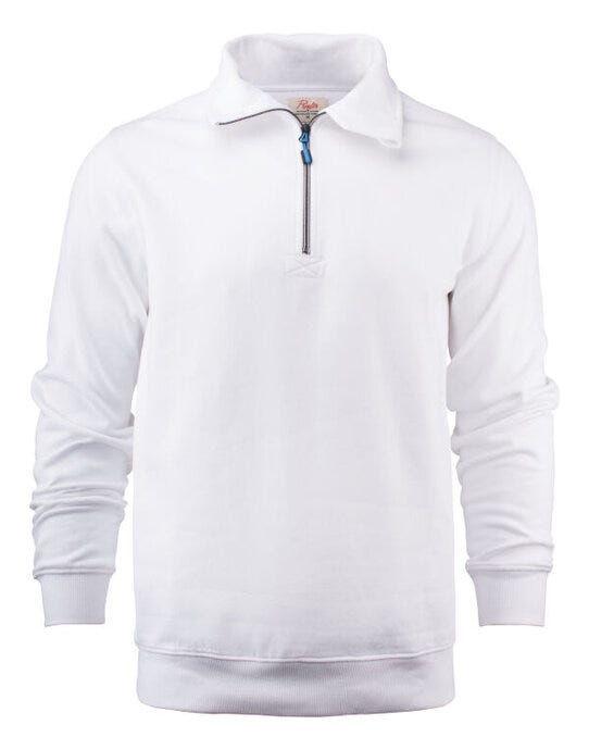 Printer Essentials PE2262053 Printer Mens Rounders RXS 1/2 Zip - White