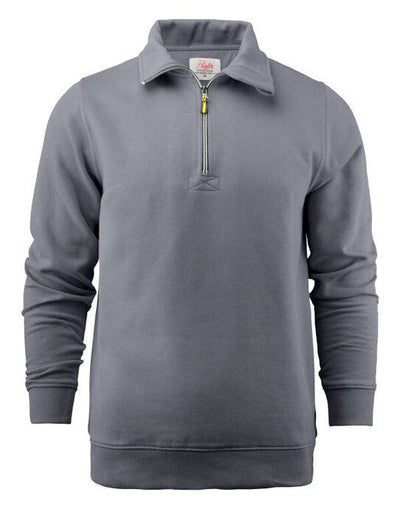 Printer Essentials PE2262053 Printer Mens Rounders RXS 1/2 Zip - Steel Grey