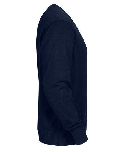 Printer Essentials PE2262501 Printer Forehand Knitted V Neck Sweater - Navy