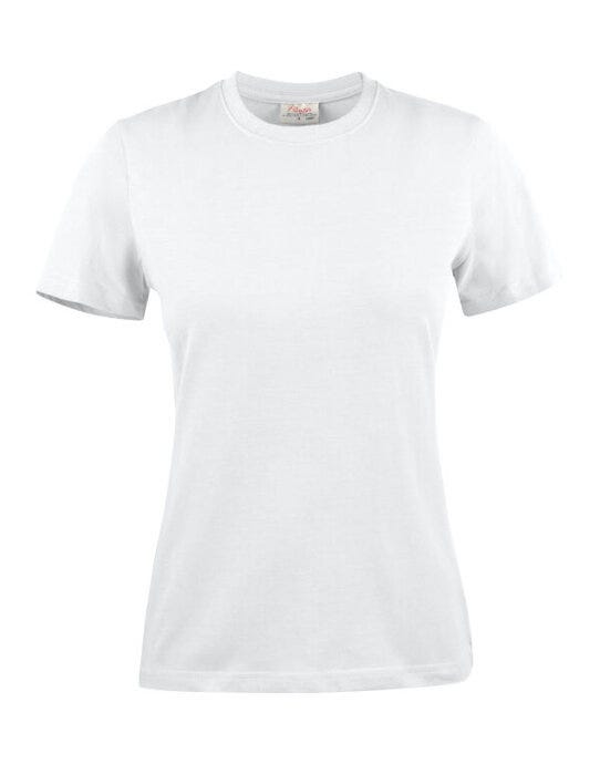 Printer Essentials PE2264014 Printer Ladies Heavy T-Shirt - White