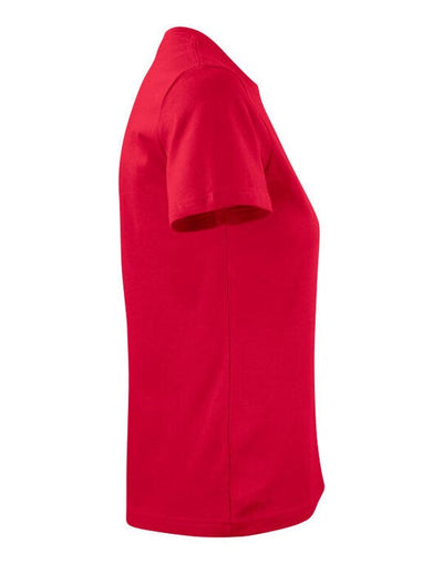 Printer Essentials PE2264014 Printer Ladies Heavy T-Shirt - Red
