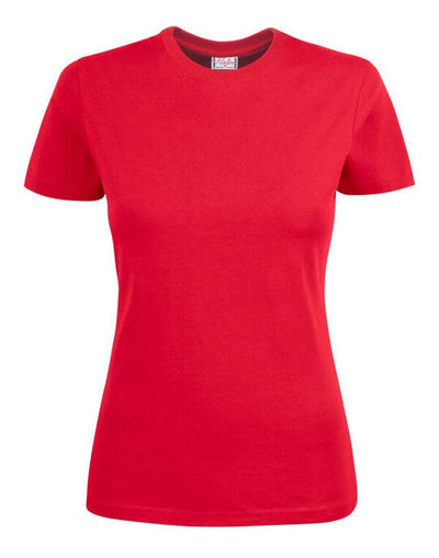 Printer Essentials PE2264014 Printer Ladies Heavy T-Shirt - Red