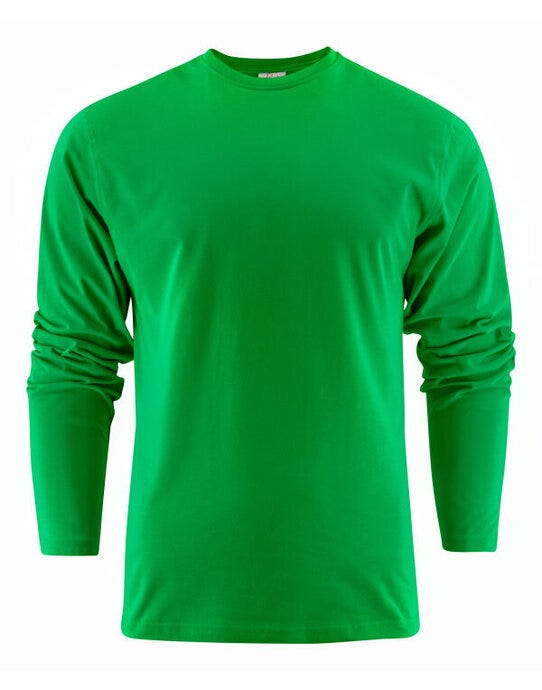 Printer Essentials PE2264016 Printer Heavy Long Sleeve T-Shirt - Fresh Green
