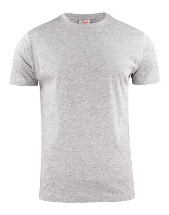 Printer Essentials PE2264020 Printer Mens Heavy T-Shirt - Grey Melange