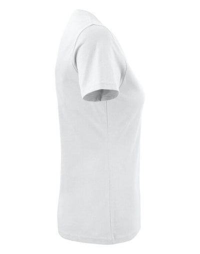 Printer Essentials PE2264025 Printer Ladies Heavy V T-Shirt - White