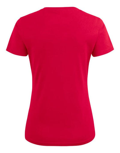 Printer Essentials PE2264025 Printer Ladies Heavy V T-Shirt - Red