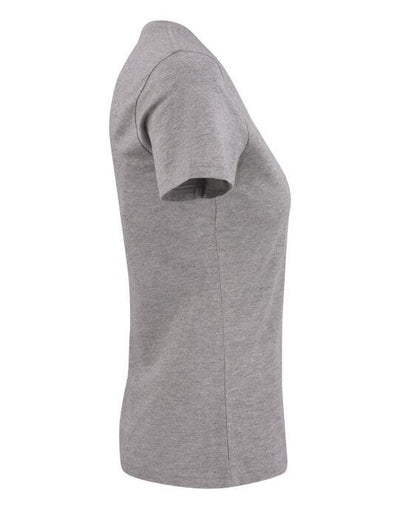Printer Essentials PE2264025 Printer Ladies Heavy V T-Shirt - Grey Melange