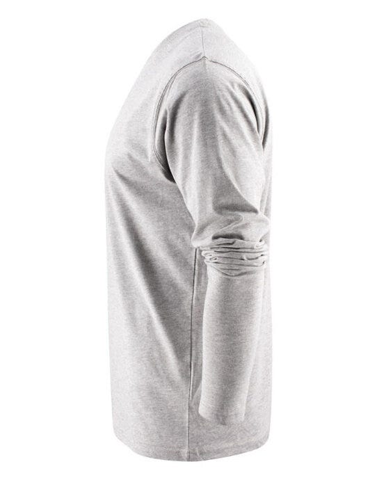 Printer Essentials PE2264034 Unisex Heavier Pro LS - Grey Melange