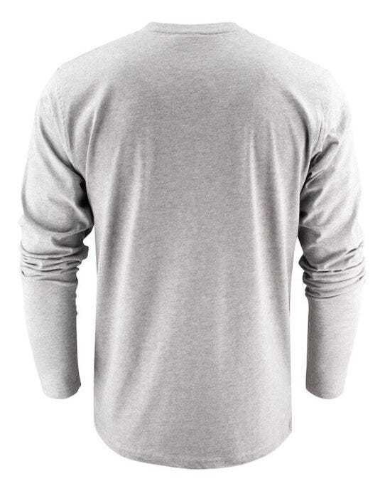 Printer Essentials PE2264034 Unisex Heavier Pro LS - Grey Melange