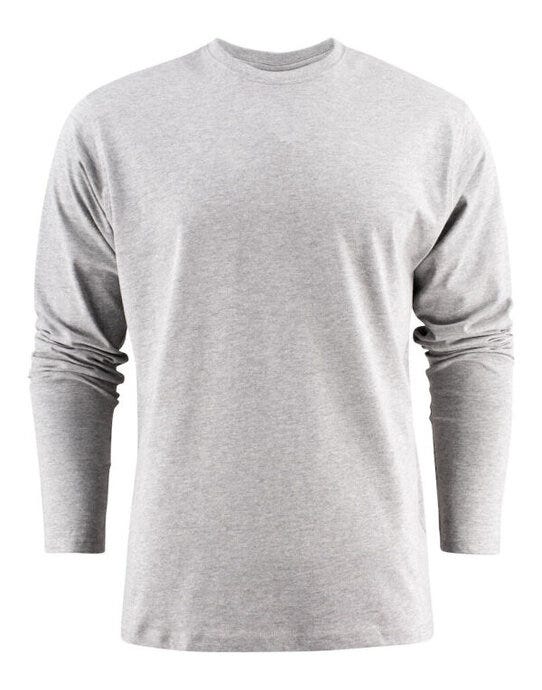 Printer Essentials PE2264034 Unisex Heavier Pro LS - Grey Melange