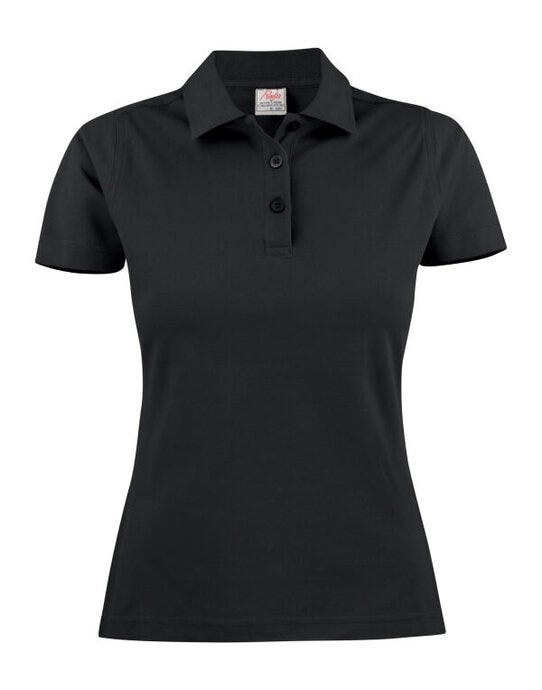 Printer Essentials PE2265009 Printer Ladies Pique Surf Polo - Black