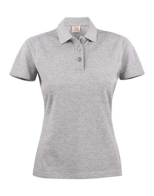 Printer Essentials PE2265009 Printer Ladies Pique Surf Polo - Grey
