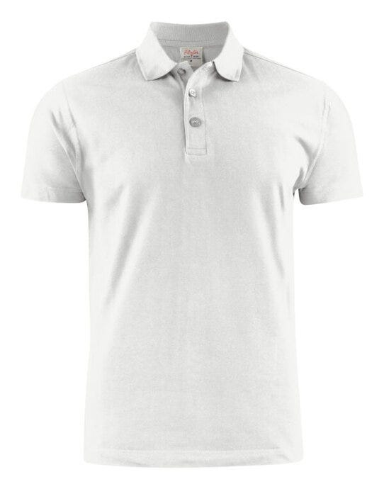 Printer Essentials PE2265016 Printer Mens Surf RSX Pique Polo - White